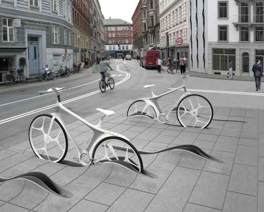 مجموعه تصاویر طراحی مدرن ایستگاه دوچرخه